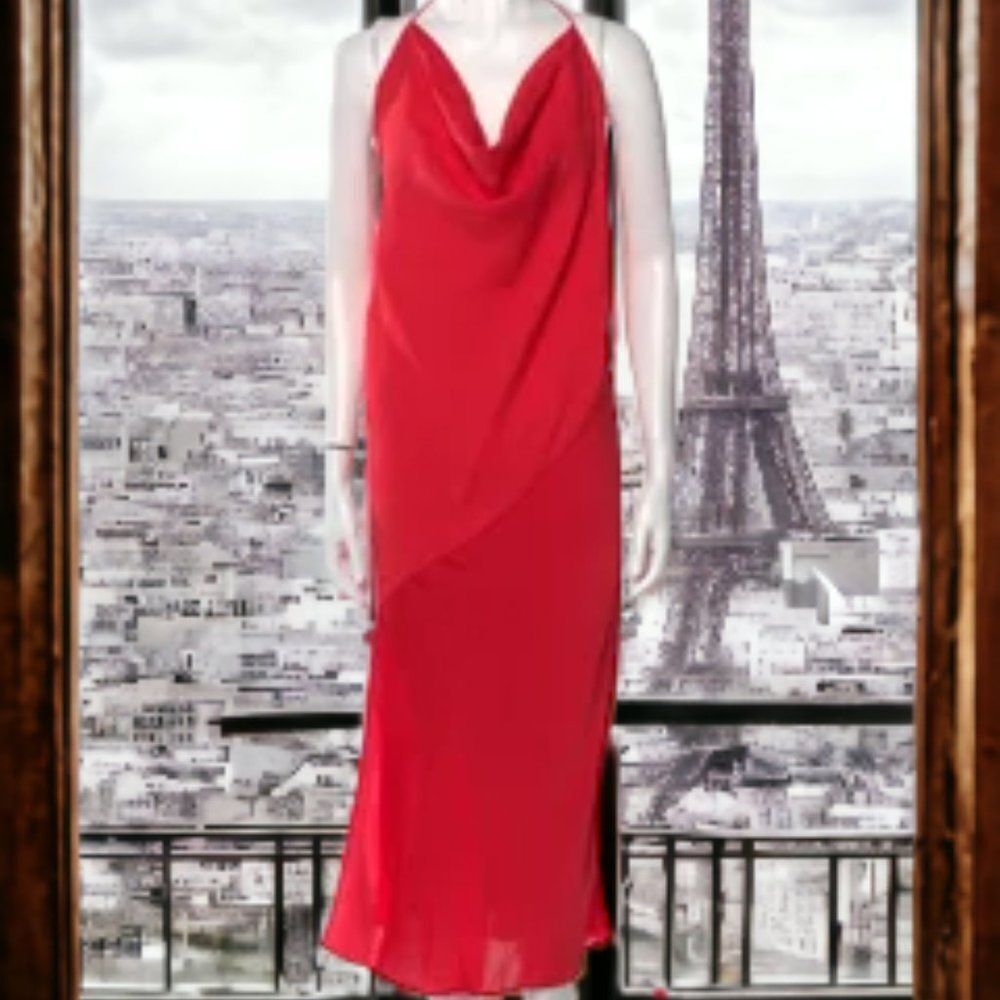 Cushnie Red Midi Dress w/Tags -4XL/US 20